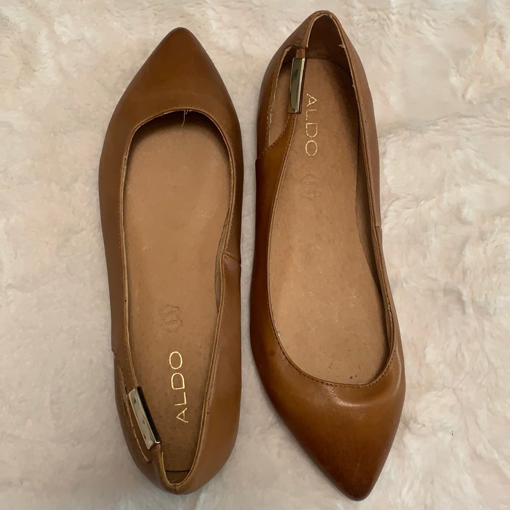 Brown Aldo flats
